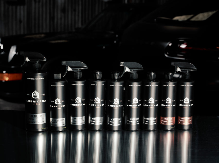 Americana Global detailing product lineup