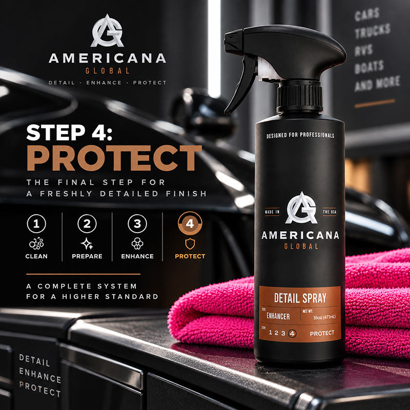 Americana Global Detail Spray Step 4 Protect car detailing system